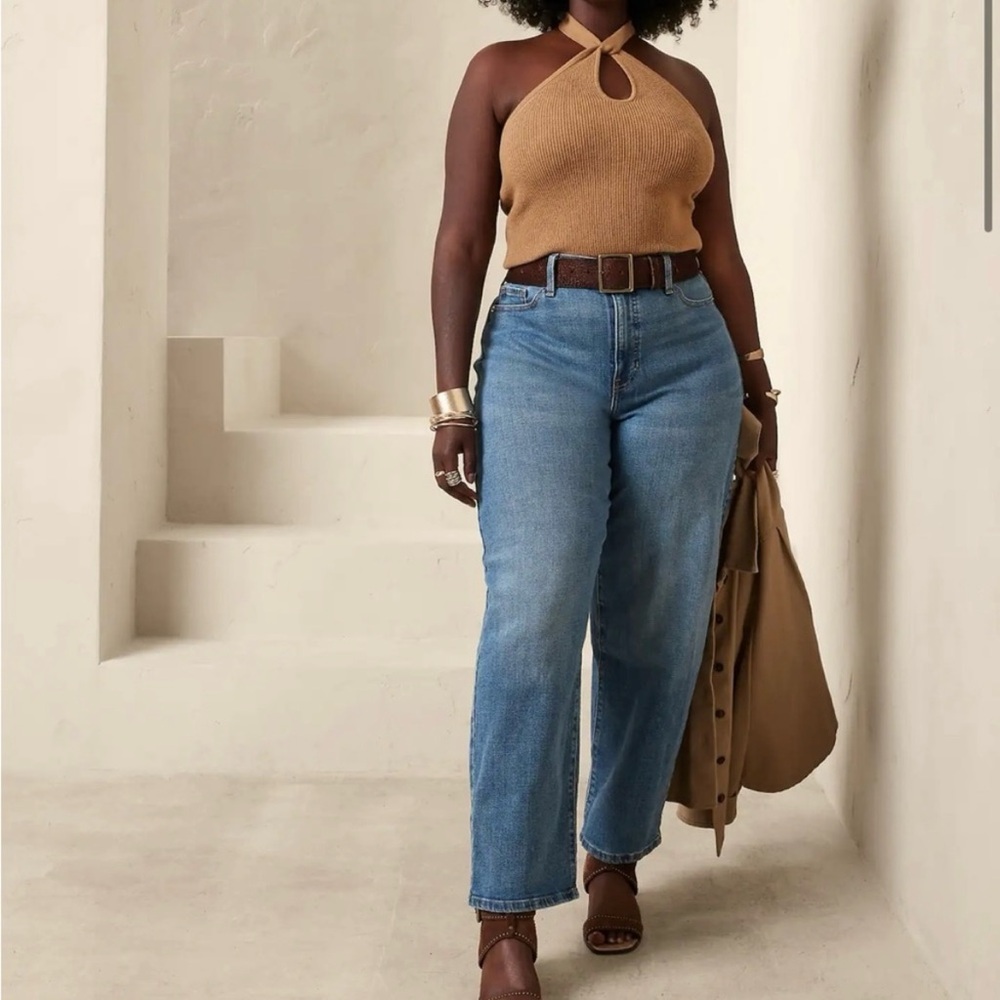 High Rise Barrel Jean Banana Republic